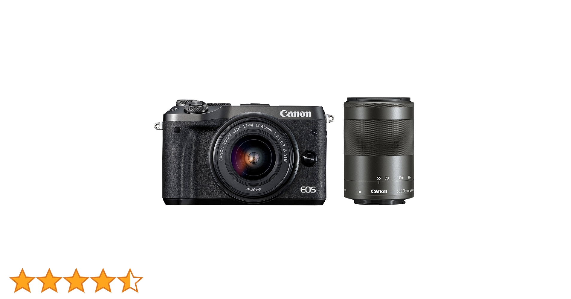 Amazon | Canon ミラーレス一眼カメラ EOS M6 ダブルズームキット